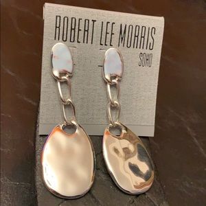 Robert Lee Morris Jewelry - Robert Lee Morris Silver Tone Pierced Earrings Robert Lee Morris Jewelry - Robert Lee Morris Silver Tone Pierced Earrings